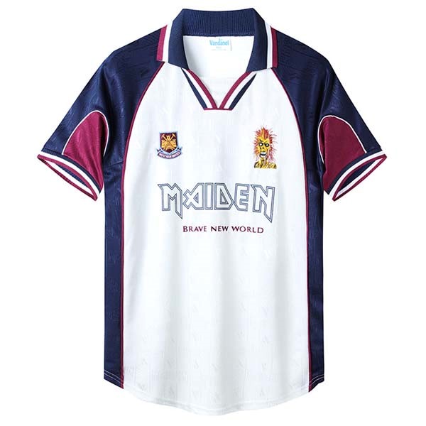 Tailandia Camiseta Iron Maiden x West Ham Retro 2nd 1999/2001